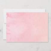 Fête des mariées Photo Invitations Floral Aquarell (Dos)