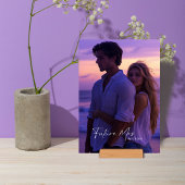 Fête des mariées photo violet Jeu de Bague Carte T