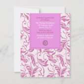 Fête des mariées Purple Invitation (Dos)
