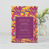 Fête des mariées | Purple Tiger Lily Invitation (Debout devant)