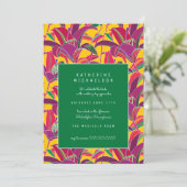 FÊTE DES MARIÉES | Purple Tiger Lily Invitation (Debout devant)