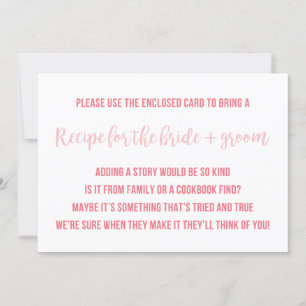 Fête des mariées Recette Carte Dire Invitation Ins