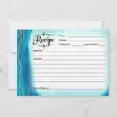 Fête des mariées Recette Carte Moderne Simple Géod (Devant)