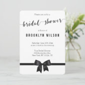 Fête des mariées ronde noir et blanc Invitations B (Debout devant)