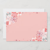 Fête des mariées rose corail avec invitation PHOTO (Dos)