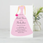 FÊTE DES MARIÉES ROSE ÉLÉGANT DRESS INVITATION (Debout devant)