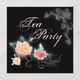 Fête des mariées rose Floral Tea Party Invitation