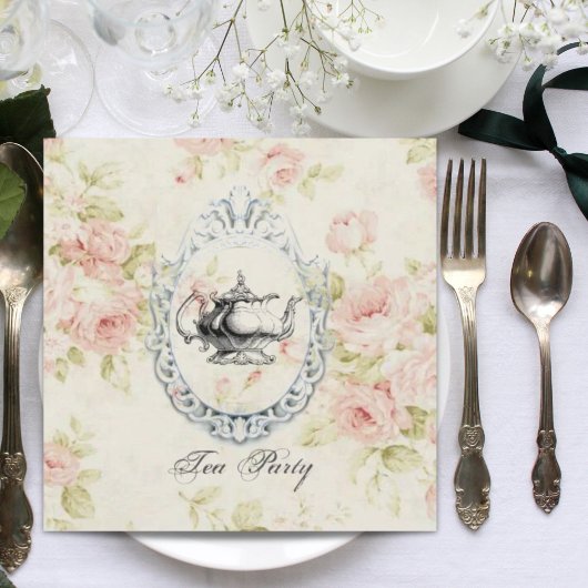 Fête des mariées rose Floral Tea Party Invitation