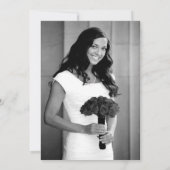 Fête des mariées rose Merci Carte photo (Dos)