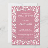 FÊTE DES MARIÉES ROSE TALAVERA FLEURS Invitation (Devant)