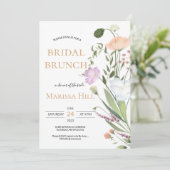 Fête des mariées sauvage Brunch Invitation (Debout devant)