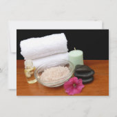 Fête des mariées spa, Invitations Salon (Dos)