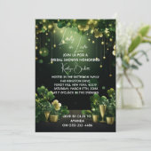 Fête des mariées St. Patricks Invitation verte (Debout devant)