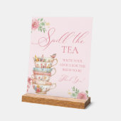 Fête des mariées Tea Party Déverser le thé Conseil (Angle)