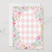 Fête des mariées Tea Party Floral Invitation (Dos)