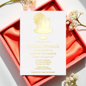 Fête des mariées Tea Party Gold Foil Invitation