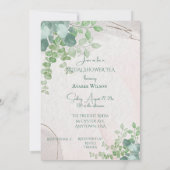 Fête des mariées Tea Party Invitation (Dos)