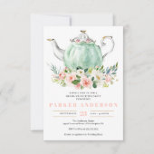 Fête des mariées Tea Party Invitation (Devant)