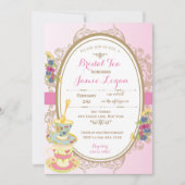 Fête des mariées Tea Party Invitation (Devant)