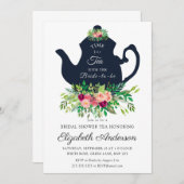 Fête des mariées Tea Party Invitation (Devant / Derrière)