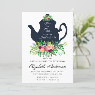 Fête des mariées Tea Party Invitation