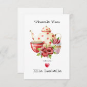 Fête des mariées Tea Party Merci (Devant / Derrière)