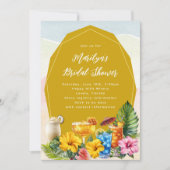 Fête des mariées tropicale Cocktails Invitation (Devant)