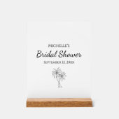 Fête des mariées tropicale élégants palmiers (Recto)