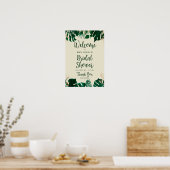 Fête des mariées tropicale moderne à thème Affiche (Cuisine)