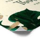 Fête des mariées tropicale moderne à thème Affiche (Coin)