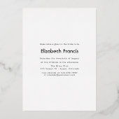 Fête des mariées tropicale rustique Invitation (Verso)