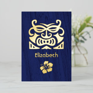 Fête des mariées tropicale rustique Invitation