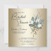 Fête des mariées Tulipes Blanches Avec Invitation (Devant)