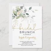 Fête des mariées verdoyante Brunch invitation (Devant)