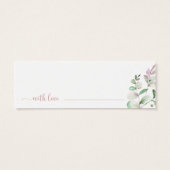 Fête des mariées verdoyante Date Cartes de voiture (Dos)