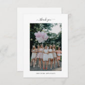 Fête des mariées vierge Photo II Merci (Devant / Derrière)