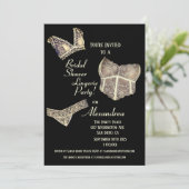 Fête des mariées vintage Lingerie Party Invitation (Debout devant)