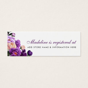 Fête des mariées Violet Violet Registre Insérer ca