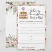 Fête des mariées Voyage Photo Guider Feuille de je (Devant / Derrière)