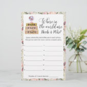 Fête des mariées Voyage Photo Guider Feuille de je (Debout devant)