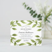 Fête des mariées Watercolor Willow Feuilles Wreath (Debout devant)