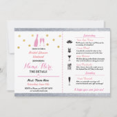 Fête des mariées Week-end Champagne Invitation (Devant)