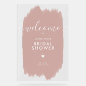 Fête des mariées Welcome Gold Script Dusty Pink Pa (Recto)