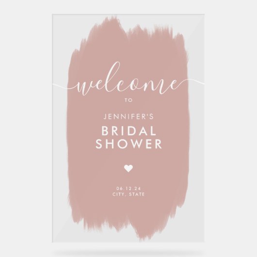 Fête des mariées Welcome Gold Script Dusty Pink Pa (Recto)