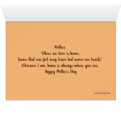 Fête des mères (Intérieur Horizontal (Bas))