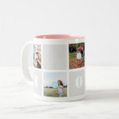 Fête des mères 10 Photos Maman Collage Mug (Devant gauche)