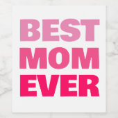 Fête des mères amusantes Étiquettes de vin (Étiquettes simples)