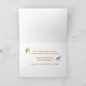 Fête des Mères Aquarelle or Look Floral carte mère (Intérieur)