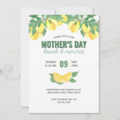 Fête des mères Brunch Citrus Lemons Invitation (Devant)