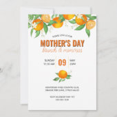 Fête des mères Brunch Citrus Oranges Invitation (Devant)